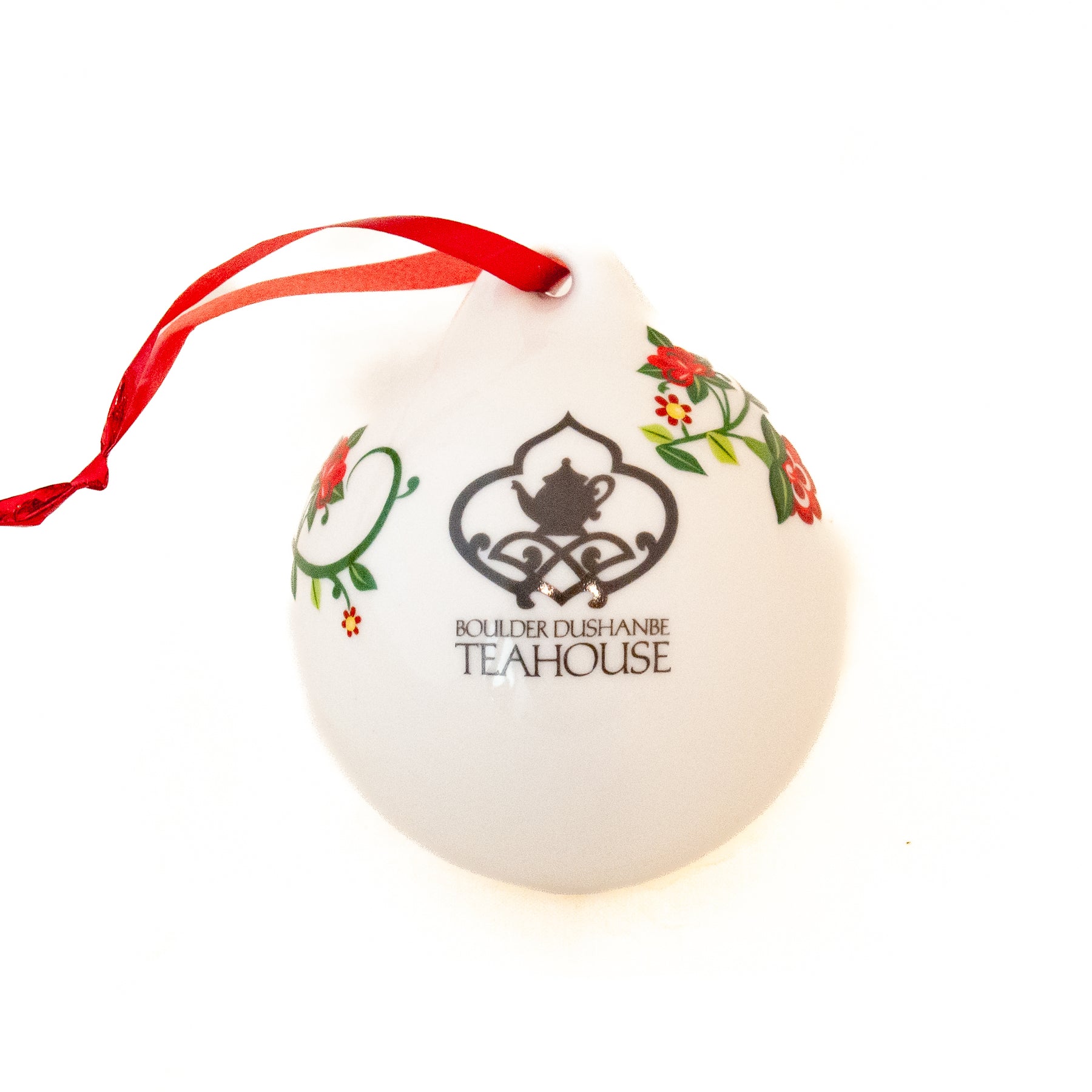 Teahouse Ceramic Ball Ornament