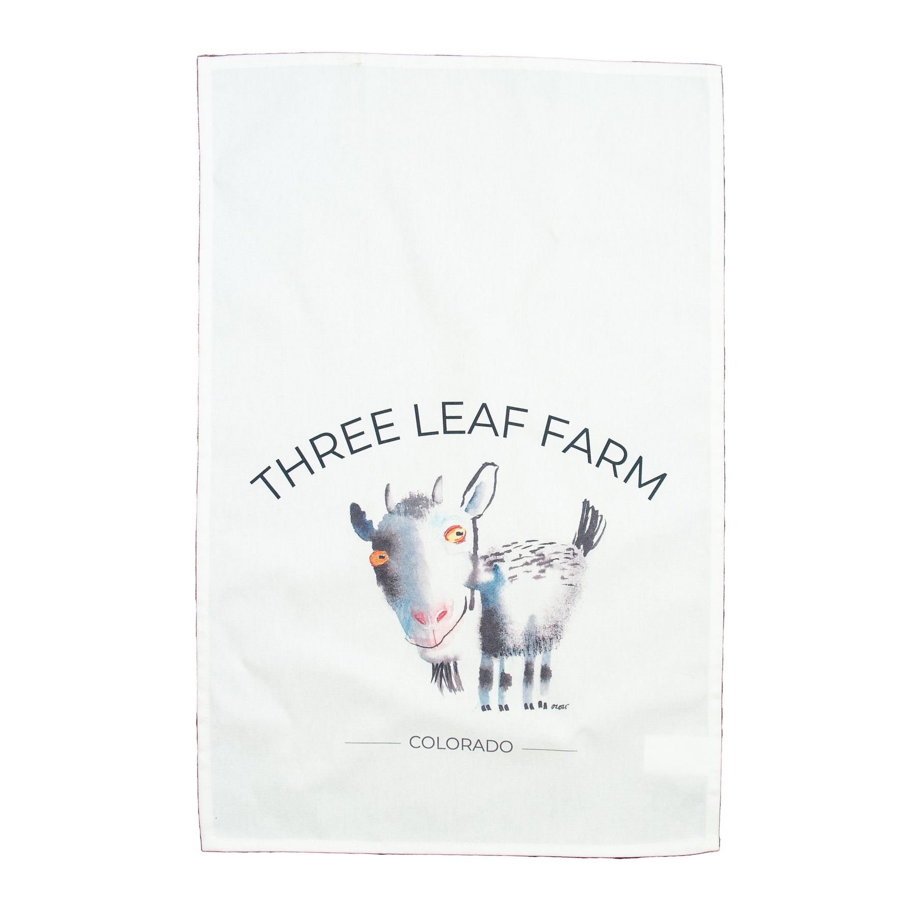 Three Leaf Farm Goat Tea Towel