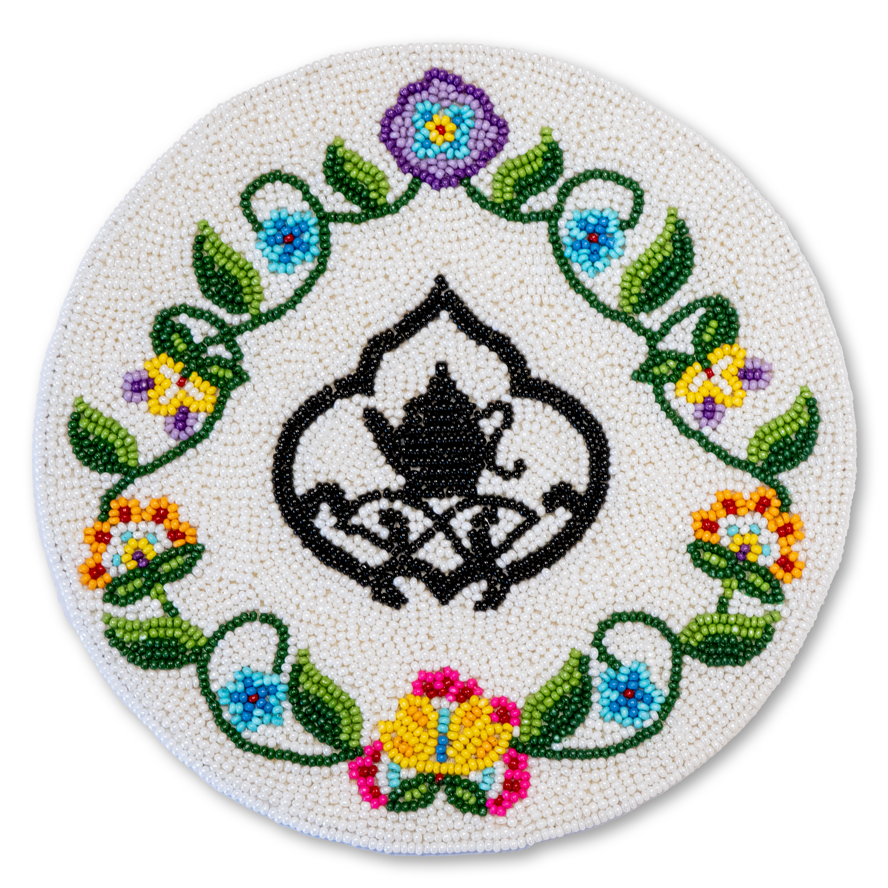 Beaded Logo Teapot Mat